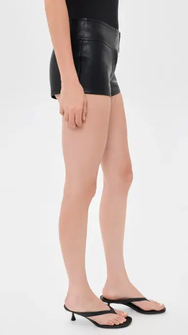 LIONESS Merci Faux Leather Shorts | Thumbnail 4