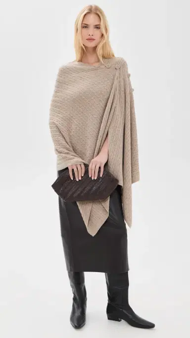 By Malene Birger Liza Wool Cape | Thumbnail 2 By Malene Birger Liza Wool Cape | Thumbnail 2