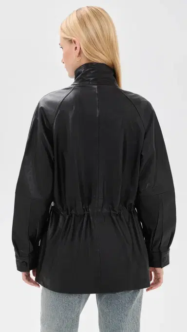 Avec Les Filles Slouchy Leather Anorak | Thumbnail 3 Avec Les Filles Slouchy Leather Anorak | Thumbnail 3
