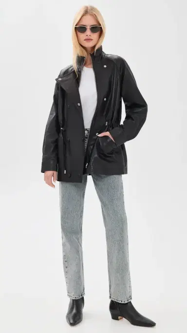 Avec Les Filles Slouchy Leather Anorak | Thumbnail 5 Avec Les Filles Slouchy Leather Anorak | Thumbnail 5