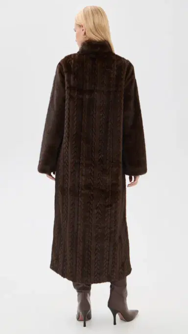 Avec Les Filles Combo Body Long Coat | Thumbnail 3 Avec Les Filles Combo Body Long Coat | Thumbnail 3