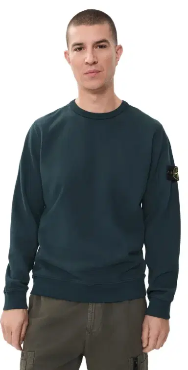 Stone Island Brushed Organic Cotton Fleece Sweatshirt | Thumbnail 1 Stone Island Brushed Organic Cotton Fleece Sweatshirt | Thumbnail 1