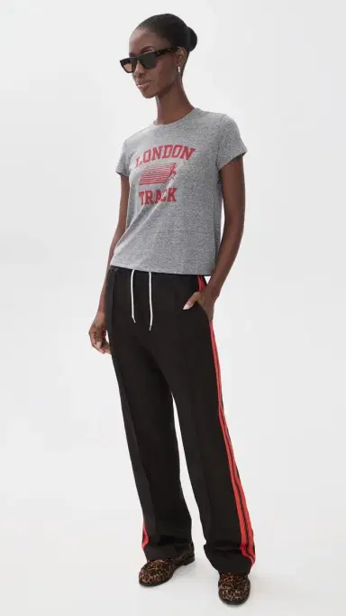 Sunny Somewhere London Track Femme Crew Tee | Thumbnail 6