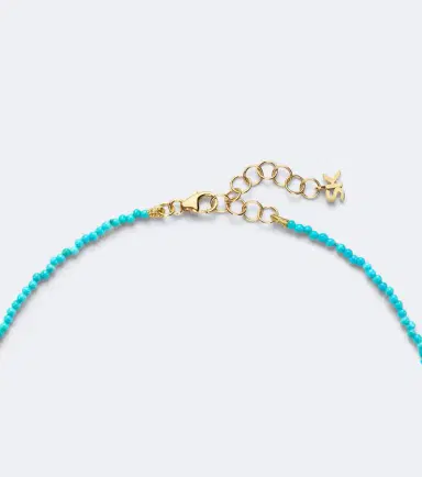 Suzanne Kalan Infinite 18kt gold beaded necklace with turquoise and diamonds | Thumbnail 2 Suzanne Kalan Infinite 18kt gold beaded necklace with turquoise and diamonds | Thumbnail 2