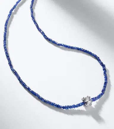 Suzanne Kalan Infinite 18kt white gold beaded necklace with sapphires and diamonds | Thumbnail 6 Suzanne Kalan Infinite 18kt white gold beaded necklace with sapphires and diamonds | Thumbnail 6