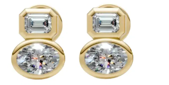 0.76ct Diamond 14K Gold Stud Earrings