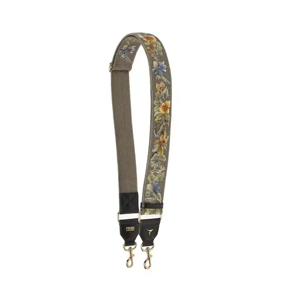 Fendi Long adjustable shoulder strap with double snap hook