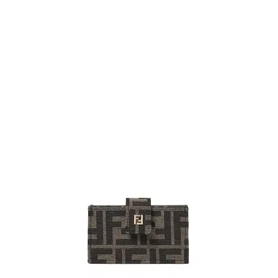 Fendi Ff Jacquard Card Case