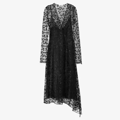 Fendi Midi dress with asymmetric skirt made entirely of | Thumbnail 2 Fendi Midi dress with asymmetric skirt made entirely of | Thumbnail 2