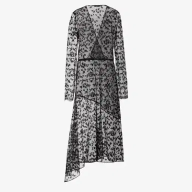 Fendi Midi dress with asymmetric skirt made entirely of | Thumbnail 3 Fendi Midi dress with asymmetric skirt made entirely of | Thumbnail 3