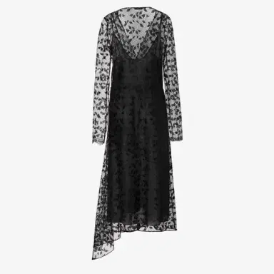 Fendi Midi dress with asymmetric skirt made entirely of | Thumbnail 4 Fendi Midi dress with asymmetric skirt made entirely of | Thumbnail 4