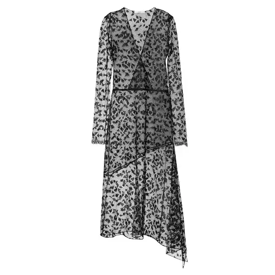 Fendi Midi dress with asymmetric skirt made entirely of
