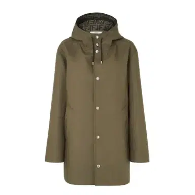 Fendi Midi parka with a drawstring hood and an interior | Thumbnail 1 Fendi Midi parka with a drawstring hood and an interior | Thumbnail 1
