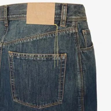 Fendi Slim-fitting five-pocket short skirt, made of blue | Thumbnail 3 Fendi Slim-fitting five-pocket short skirt, made of blue | Thumbnail 3