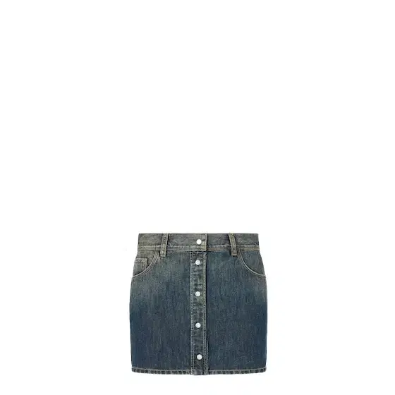 Fendi Slim-fitting five-pocket short skirt, made of blue