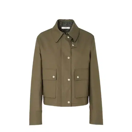 Utility-style jacket with a shirt collar and lining Utility-style jacket with a shirt collar and lining