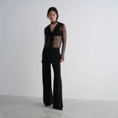 Fendi Long-sleeved shirt made of silk yarn with a black Cuneo | Thumbnail 6 Fendi Long-sleeved shirt made of silk yarn with a black Cuneo | Thumbnail 6