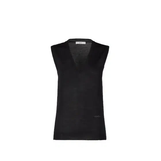 Fendi Slim-fit, basic sleeveless V-neck top