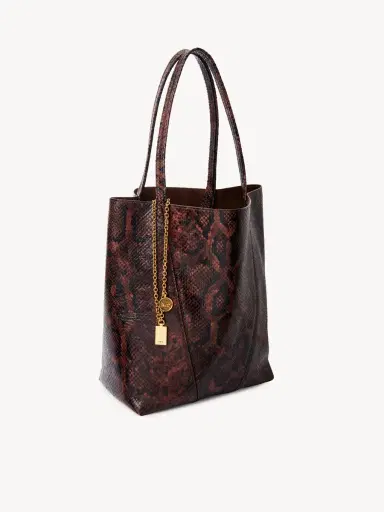 Chloé Chloé Spin tote bag in python-effect leather | Thumbnail 6 Chloé Chloé Spin tote bag in python-effect leather | Thumbnail 6