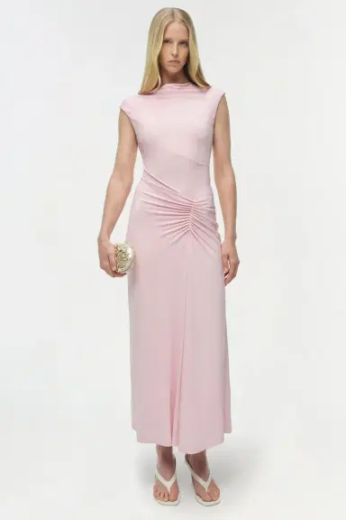 Simkhai Acacia Draped Jersey Midi Dress | Thumbnail 2