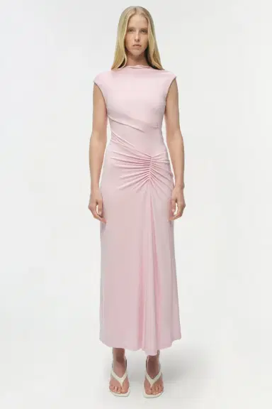 Simkhai Acacia Draped Jersey Midi Dress | Thumbnail 6