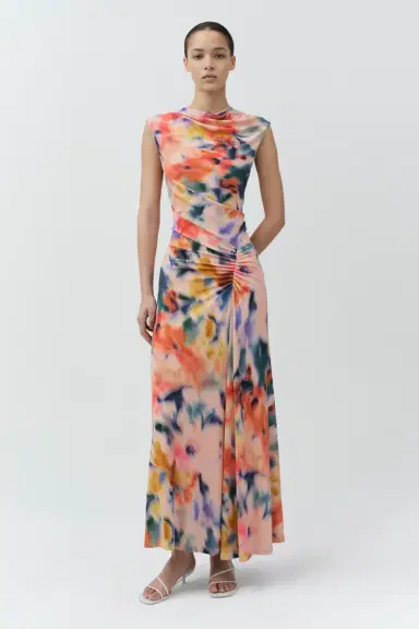 Simkhai Acacia Draped Jersey Midi Dress | Thumbnail 4