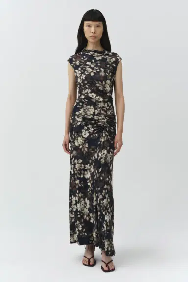 Simkhai Acacia Draped Jersey Midi Dress | Thumbnail 3 Simkhai Acacia Draped Jersey Midi Dress | Thumbnail 3