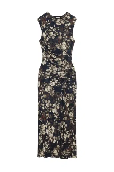 Simkhai Acacia Draped Jersey Midi Dress | Thumbnail 1 Simkhai Acacia Draped Jersey Midi Dress | Thumbnail 1
