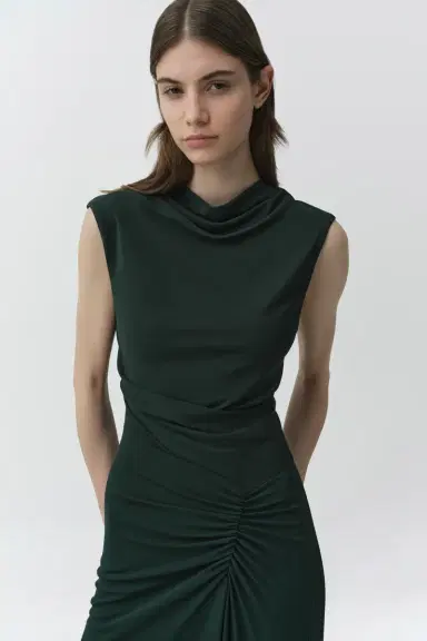 Simkhai Acacia Draped Jersey Midi Dress | Thumbnail 4