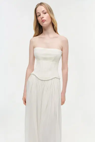 Simkhai Adalys Strapless Jersey Dress | Thumbnail 3 Simkhai Adalys Strapless Jersey Dress | Thumbnail 3