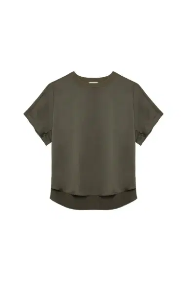 Simkhai Addy Satin Combo Tee | Thumbnail 1 Simkhai Addy Satin Combo Tee | Thumbnail 1