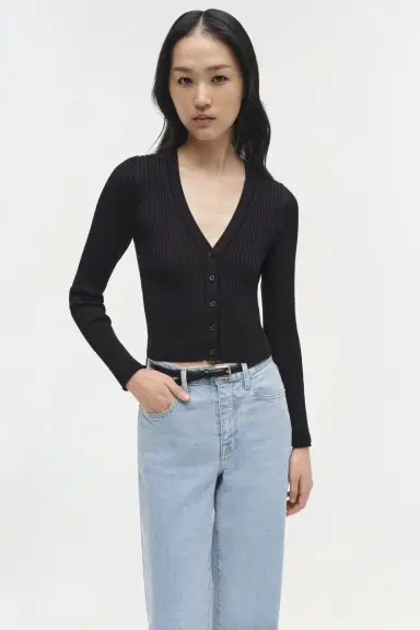 Simkhai Ailany Rib Knit Cardigan | Thumbnail 3 Simkhai Ailany Rib Knit Cardigan | Thumbnail 3