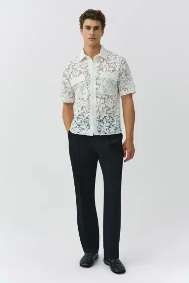 Simkhai Alan Cotton Lace Shirt | Thumbnail 2 Simkhai Alan Cotton Lace Shirt | Thumbnail 2