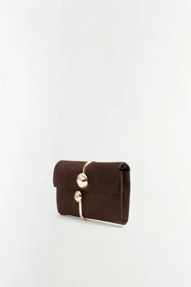 Simkhai Amaya Nubuck Leather Clutch | Thumbnail 3
