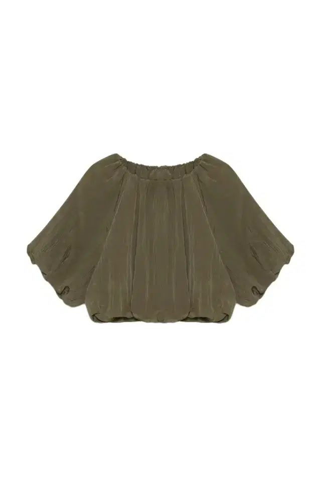 Simkhai Anni Puff Sleeve Cropped Top