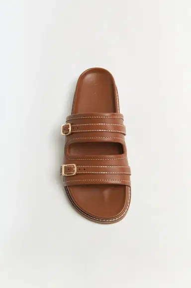 Simkhai Aura Leather Pool Slide | Thumbnail 2 Simkhai Aura Leather Pool Slide | Thumbnail 2