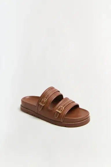 Simkhai Aura Leather Pool Slide | Thumbnail 3 Simkhai Aura Leather Pool Slide | Thumbnail 3