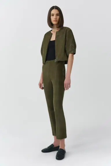 Simkhai Austyn Short Sleeve Suede Jacket | Thumbnail 4 Simkhai Austyn Short Sleeve Suede Jacket | Thumbnail 4