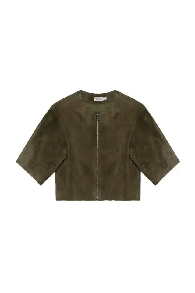 Simkhai Austyn Short Sleeve Suede Jacket
