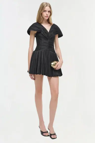Simkhai Avarie Plisse Mini Dress | Thumbnail 2