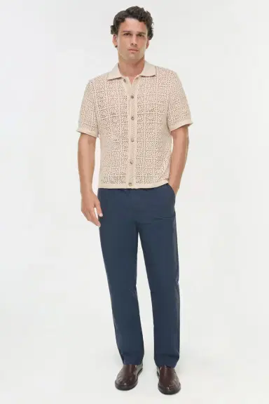 Simkhai Billy Open Knit Shirt | Thumbnail 2