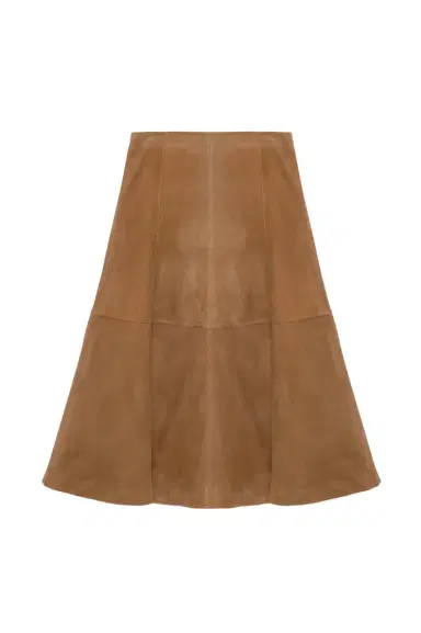 Simkhai Bonnie Suede Midi Skirt | Thumbnail 1 Simkhai Bonnie Suede Midi Skirt | Thumbnail 1
