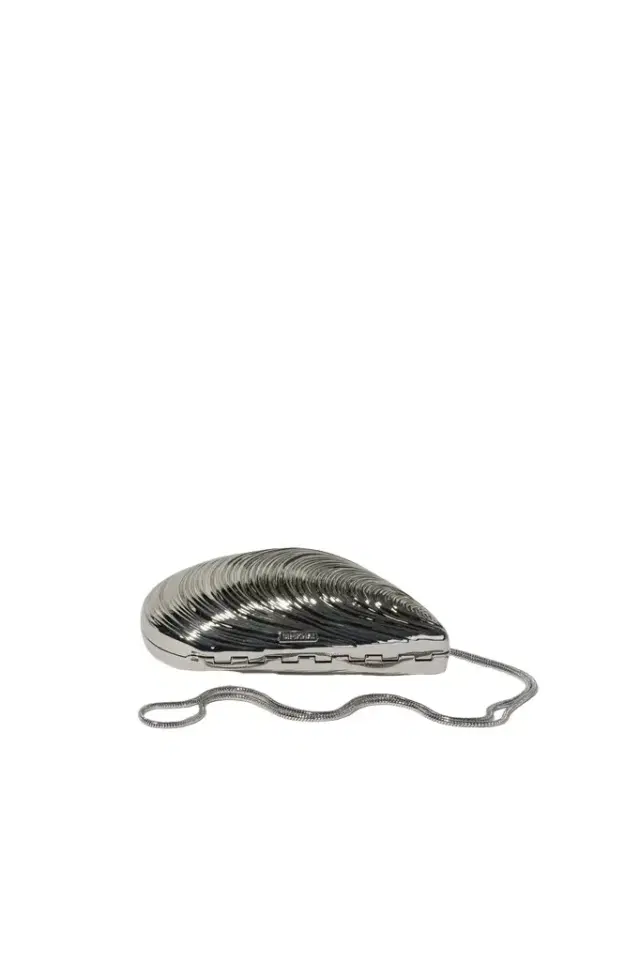 Simkhai Bridget Mini Metal Oyster Clutch