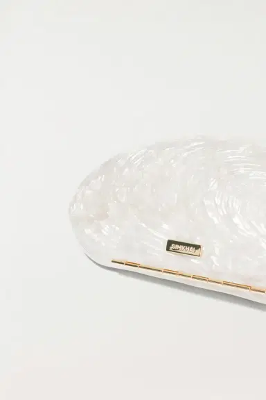 Simkhai Bridget Pearl Oyster Clutch | Thumbnail 4 Simkhai Bridget Pearl Oyster Clutch | Thumbnail 4
