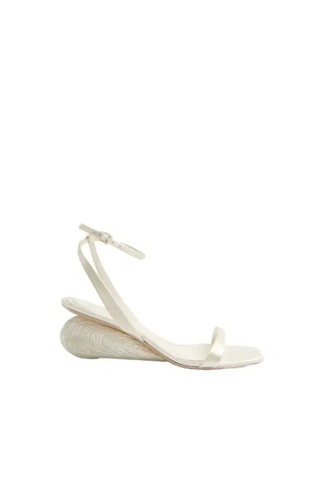 Simkhai Bridget Satin Shell Wedge Sandal