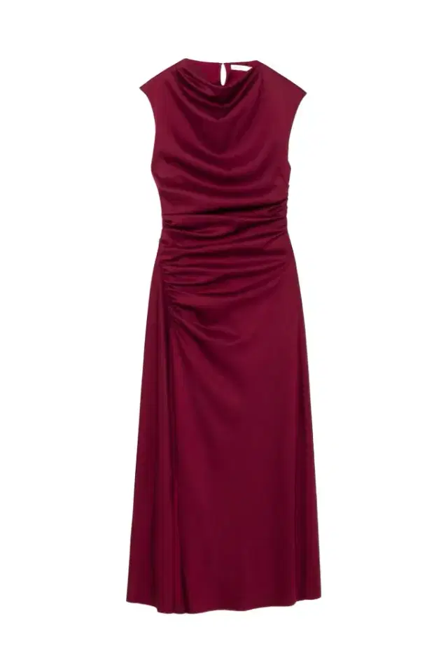 Simkhai Burke Draped Satin Midi Dress