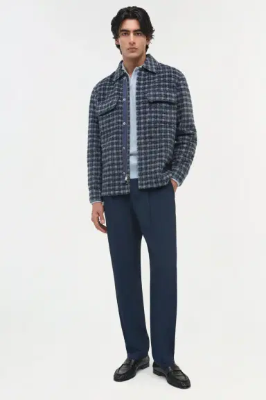 Simkhai Caleb Brushed Plaid Shirt Jacket | Thumbnail 2 Simkhai Caleb Brushed Plaid Shirt Jacket | Thumbnail 2