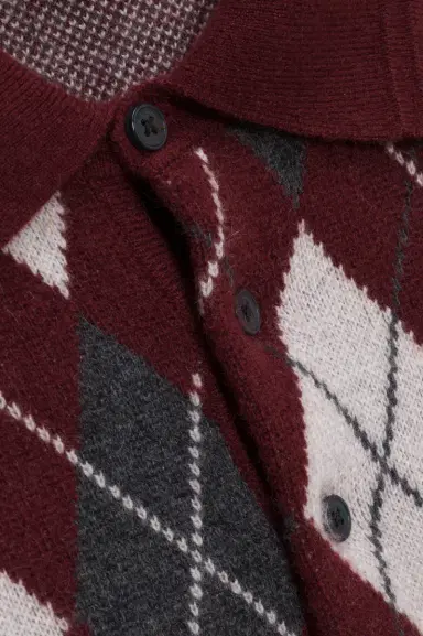 Simkhai Callum Cashmere Argyle Polo | Thumbnail 6 Simkhai Callum Cashmere Argyle Polo | Thumbnail 6
