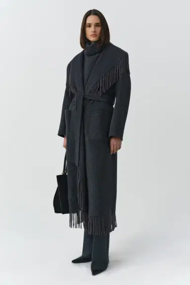Simkhai Carrie Fringe Coat | Thumbnail 4