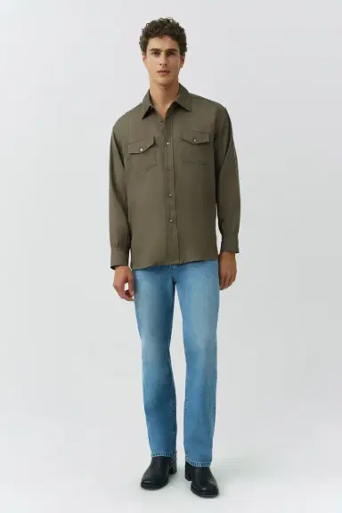 Simkhai Carter Refined Workwear Shirt | Thumbnail 2 Simkhai Carter Refined Workwear Shirt | Thumbnail 2